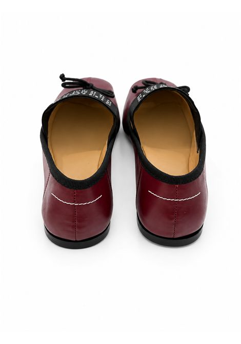Ballerina con logo MM6 KIDS MAISON MARGIELA | 83875BORDEAUX